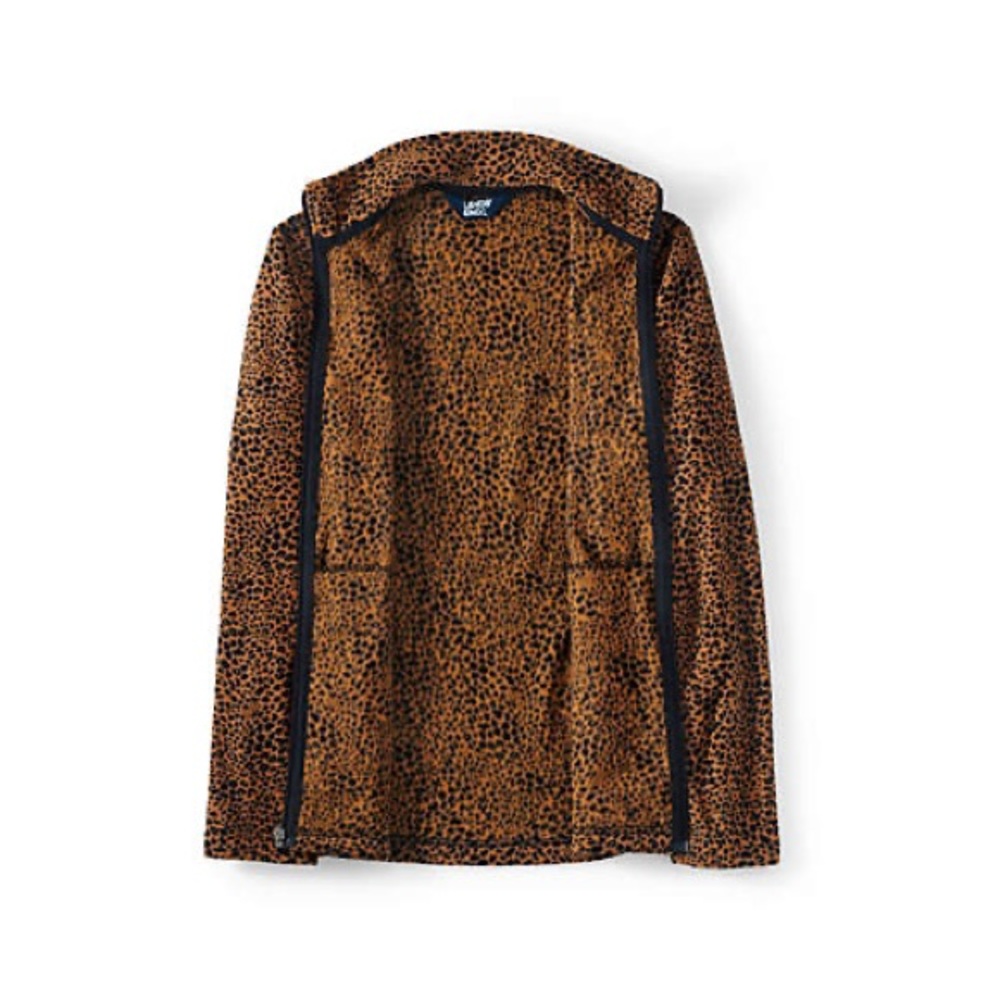 Women's Print Full Zip Fleece Jacket - Lands End brand - Picture 2 of 4